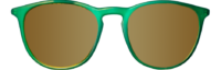 FRONT ARCTIC GREEN POLARIZED GOLD ROUND